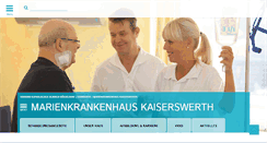 Desktop Screenshot of marienkrankenhaus-kaiserswerth.de