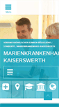 Mobile Screenshot of marienkrankenhaus-kaiserswerth.de