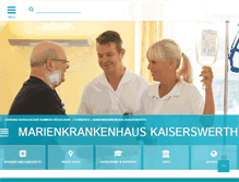 Tablet Screenshot of marienkrankenhaus-kaiserswerth.de